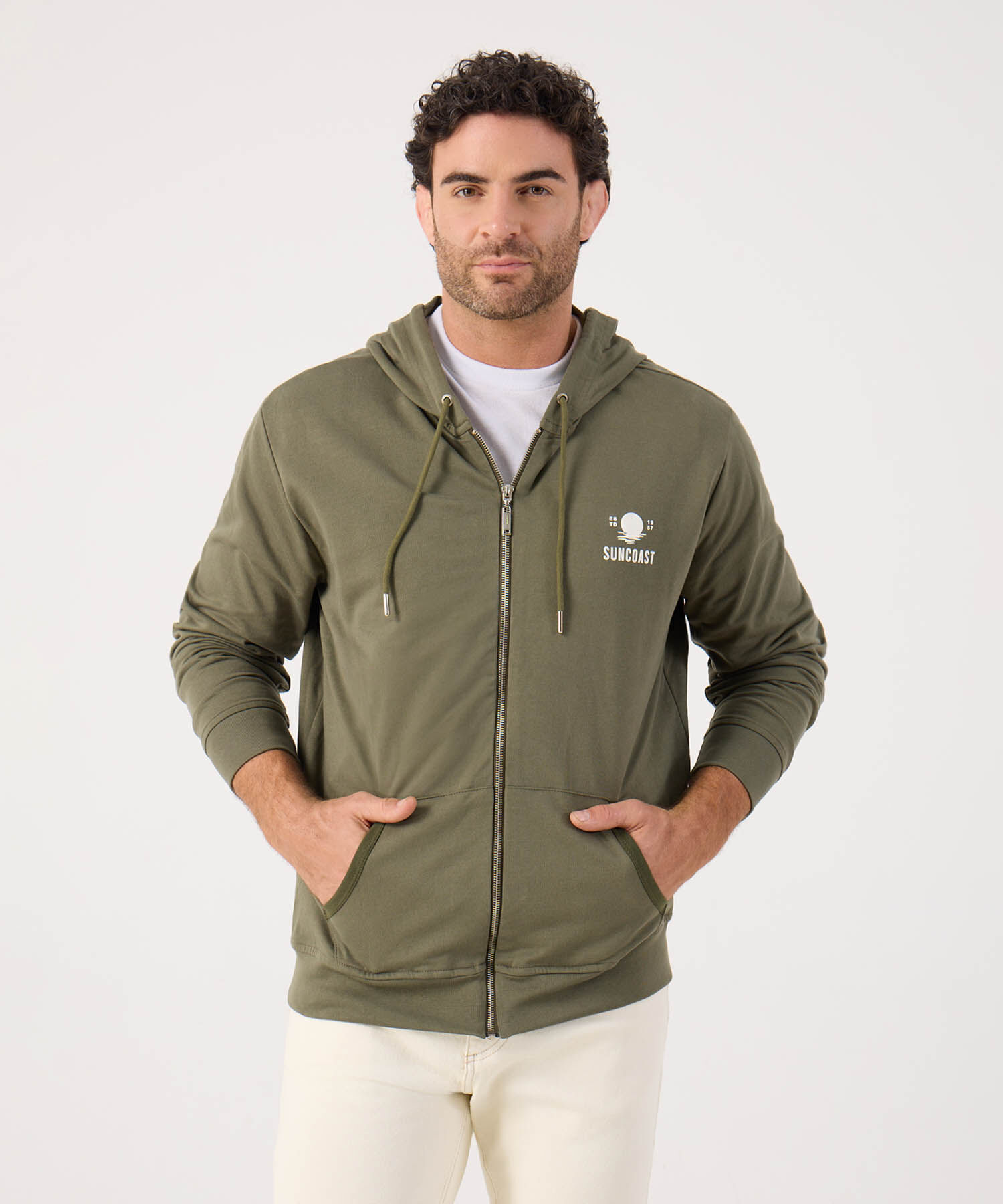 Buzo Unicolor Con Estampado 